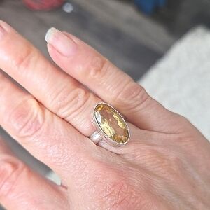 Sterling Silver Citrine Ring